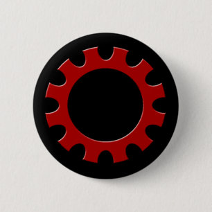 Badge Rond 5 Cm Bouton rouge de dent !