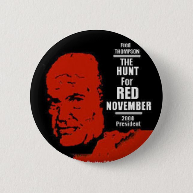Badge Rond 5 Cm Bouton rouge de novembre (Devant)
