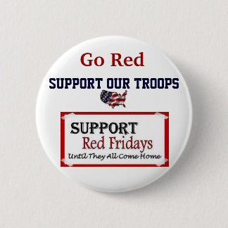 Badge Rond 5 Cm Bouton rouge de vendredi