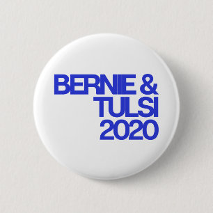 Badge Rond 5 Cm Bouton Round Bernie & Tulsi 2020