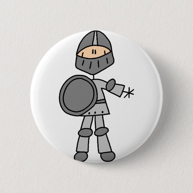 Badge Rond 5 Cm Bouton royal de chevalier (Devant)