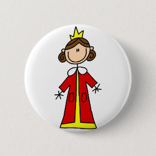 Badge Rond 5 Cm Bouton royal de la Reine