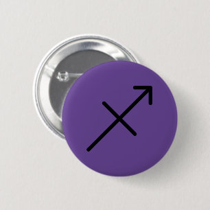 Badge Rond 5 Cm Bouton Sagittaire