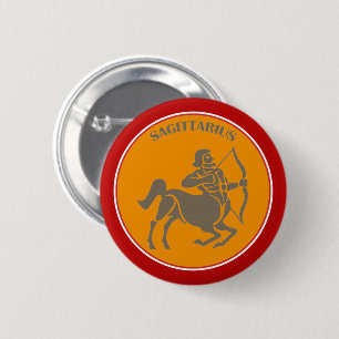 Badge Rond 5 Cm Bouton Sagittarius