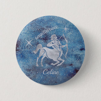 Badge Rond 5 Cm Bouton Sagittarius Zodiac Sign