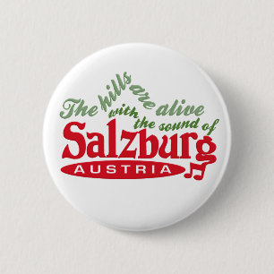 Badge Rond 5 Cm Bouton Salzbourg