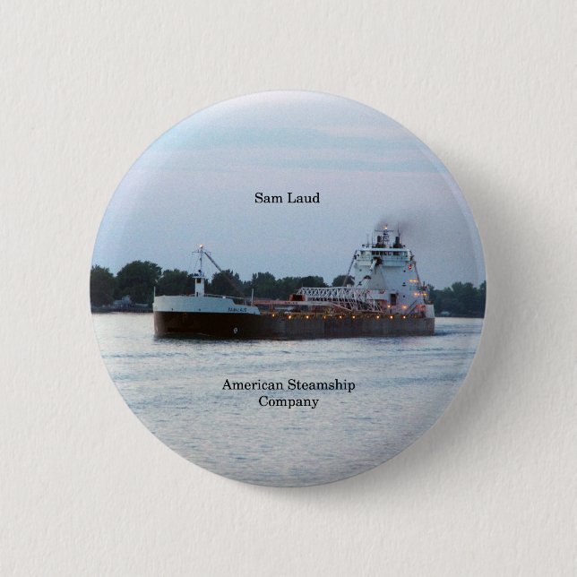 Badge Rond 5 Cm Bouton Sam Laud (Devant)