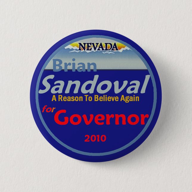Badge Rond 5 Cm Bouton SANDOVAL Gouvernement 2010 (Devant)