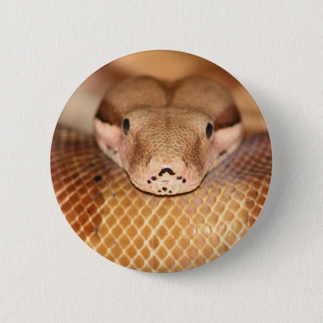 Badge Rond 5 Cm Bouton saumoné de boa (Devant)