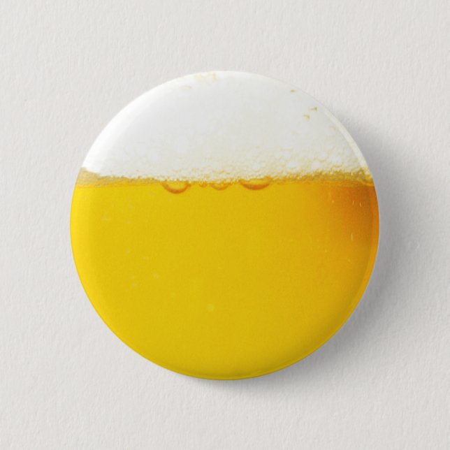 Badge Rond 5 Cm Bouton savoureux froid de bière (Devant)