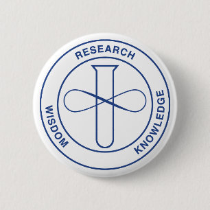Badge Rond 5 Cm Bouton - Sceau bleu NOBCChE