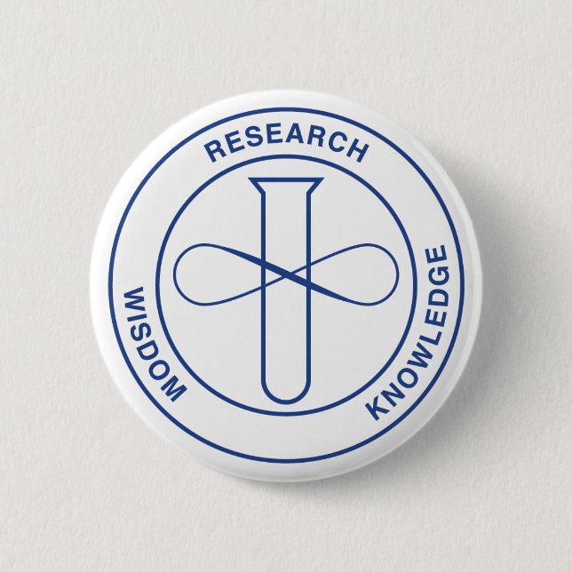 Badge Rond 5 Cm Bouton - Sceau bleu NOBCChE (Devant)