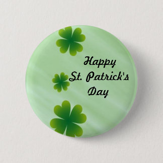 Badge Rond 5 Cm Bouton shamrock