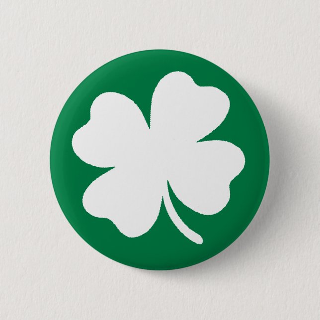 Badge Rond 5 Cm Bouton shamrock (Devant)