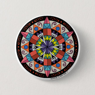 Badge Rond 5 Cm Bouton Signe hexadécimal 1