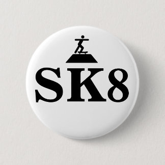 Badge Rond 5 Cm Bouton SK8