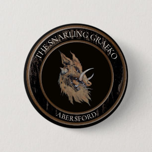 Badge Rond 5 Cm Bouton Snarling Graeko