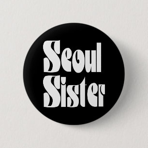 Badge Rond 5 Cm Bouton Soeur de Séoul