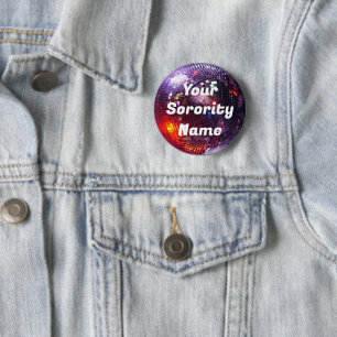 Badge Rond 5 Cm Bouton Sororité Disco Personnalisé