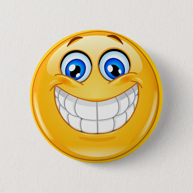 Badge Rond 5 Cm Bouton SOURIRE (Devant)