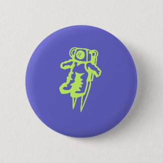 Badge Rond 5 Cm Bouton Spaceman.
