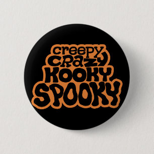 Badge Rond 5 Cm Bouton standard Déplaisant-Fou-Fou-Éffrayant