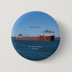 Badge Rond 5 Cm Bouton Stewart J. Cort