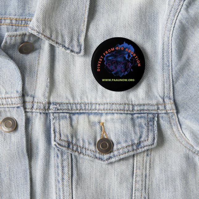 Badge Rond 5 Cm Bouton Stylisé Divest (En situation)