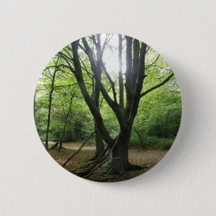 Badge Rond 5 Cm Bouton Sunshine Woodland