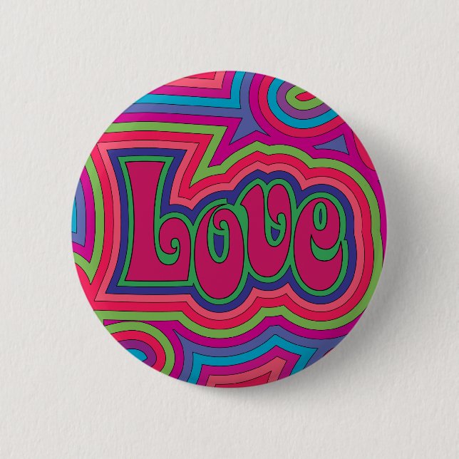 Badge Rond 5 Cm Bouton super d'amour (Devant)