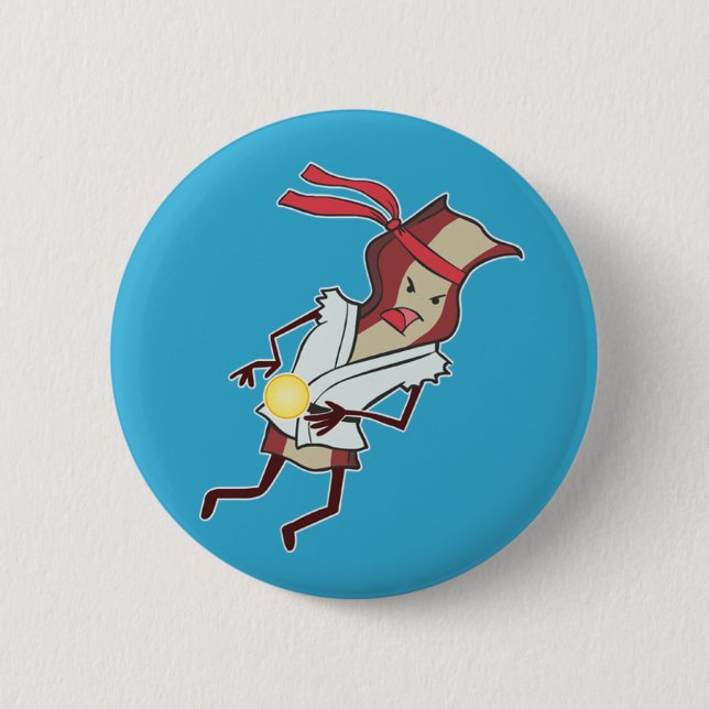 Badge Rond 5 Cm Bouton superbe de lard d'action (Devant)