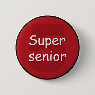 Badge Rond 5 Cm Bouton supérieur superbe (5ème étudiant d'année).