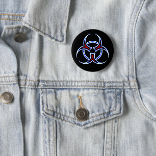 Badge Rond 5 Cm Bouton Symbole de bioaléa tribal