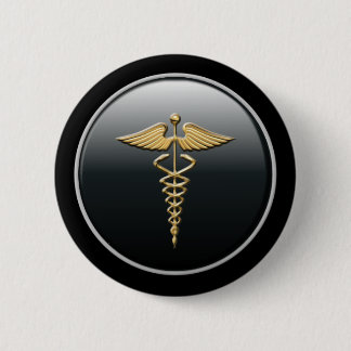 Badge Rond 5 Cm Bouton Symbole du médecin