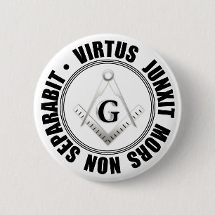 Badge Rond 5 Cm Bouton symbole masonique