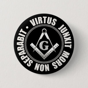 Badge Rond 5 Cm Bouton symbole masonique