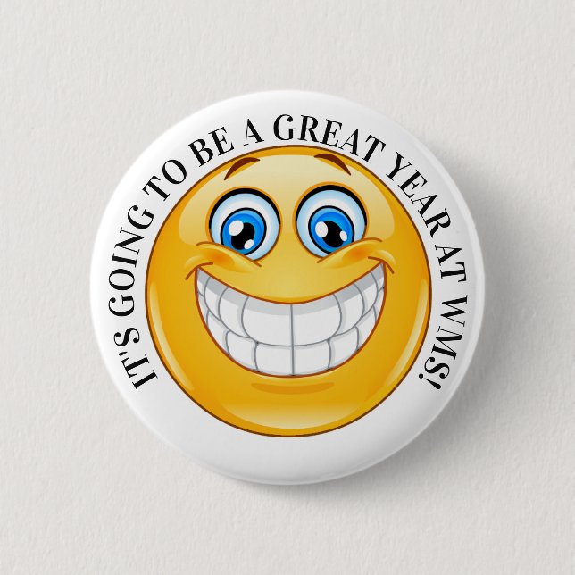Badge Rond 5 Cm Bouton Taille Standard Retour À L'École (Devant)
