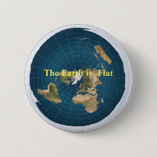 Badge Rond 5 Cm Bouton Terre plat