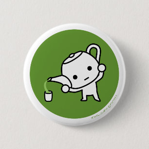 Badge Rond 5 Cm Bouton - thé vert - billet vert