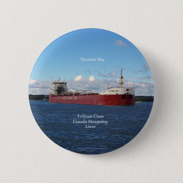 Badge Rond 5 Cm Bouton Thunder Bay (Devant)