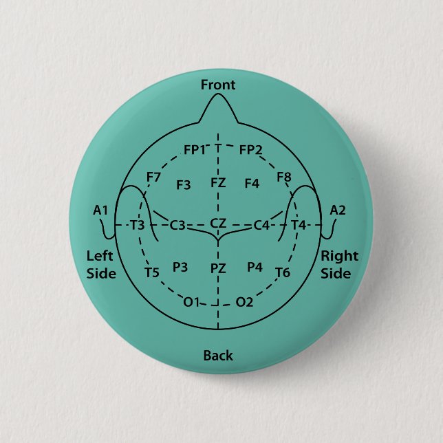 Badge Rond 5 Cm Bouton Timbre 10-20 Tête (Devant)