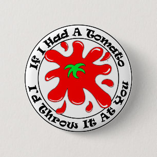 Badge Rond 5 Cm Bouton Tomate