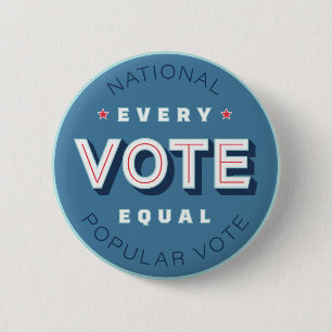 Badge Rond 5 Cm Bouton Tous les votes égaux