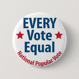 Badge Rond 5 Cm Bouton Tous les votes égaux