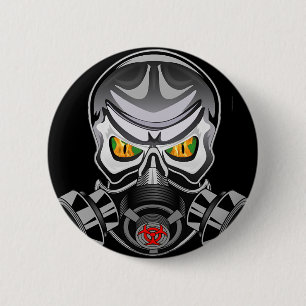Badge Rond 5 Cm Bouton toxique