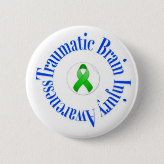 Badge Rond 5 Cm Bouton traumatique de conscience de lésion