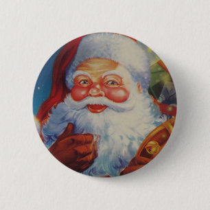 Badge Rond 5 Cm Bouton très Cool du Père Noël