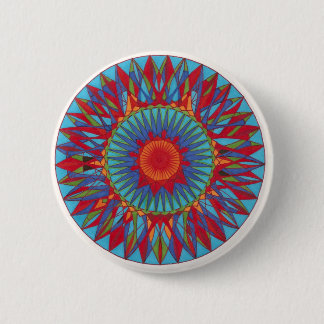Badge Rond 5 Cm Bouton tri 1 idiot de mandala