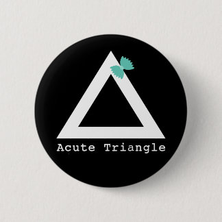 Badge Rond 5 Cm Bouton Triangle Aigu