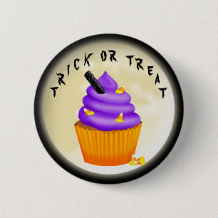 Badge Rond 5 Cm Bouton Trick Ou Treat Halloween